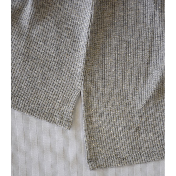 ATM WOMEN NWT $245 SPARKLE WRESTLER HENLEY GREY/GOLD TANK. SIZE S - Picture 9 of 11